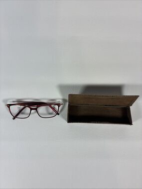 Aspire Affectionate Burgundy Horn Eyeglasses Frames Only 52-15-140 Women